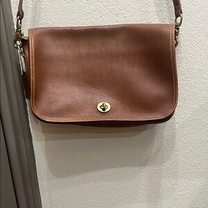 Coach Brown Leather Shoulder Bag